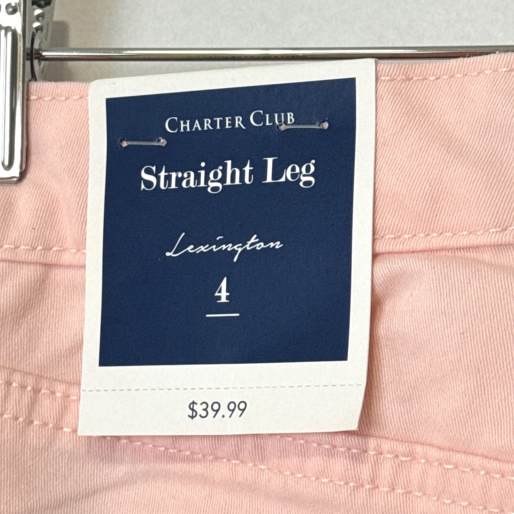 Charter Club Lexington Straight Leg Jeans Misty Pink 4 100039056MS New - Picture 5 of 13